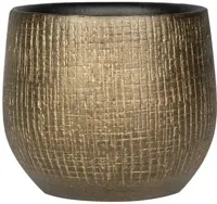 TS Ryan bloempot 18x16 cm shiny gold