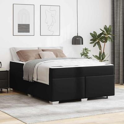 Bedframe Zwart 140 x 200 cm Kunstleer
