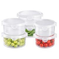 Plasticforte Vershoudbakjes set Classic - 6x stuks - vriezer / magnetron - kunststof - diverse maten