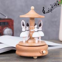 Dans engel vorm Home decor originaliteit houten muzikale dozen Dans engel vorm Home decor originaliteit houten muzikale dozen