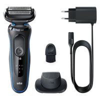 Braun Series 5 51-B1200S Scheerapparaat met scheerblad Trimmer Blauw - thumbnail