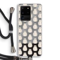 Uilen: Samsung Galaxy S20 Ultra Transparant Hoesje met koord