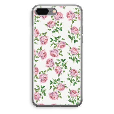 Kleine roosjes: iPhone 8 Plus Transparant Hoesje