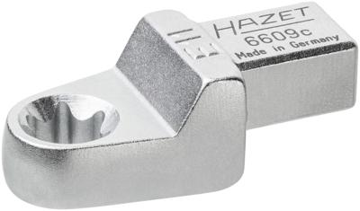 HAZET Insteekringsleutel 6609C-E11 · 9 x 12 mm insteekvierkant massief · Buiten-TORX®-profiel · SW E11