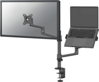 Neomounts DS20-425BL2 Monitor- en laptoparm Zwart