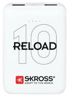 Skross Reload 10 Powerbank 10000 mAh Li-ion Wit Statusweergave - thumbnail