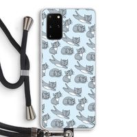 Poezen: Samsung Galaxy S20 Plus Transparant Hoesje met koord