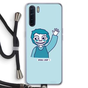 Zwaai: Oppo A91 Transparant Hoesje met koord