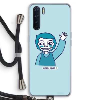 Zwaai: Oppo A91 Transparant Hoesje met koord