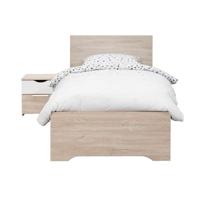 Leen Bakker - Bed Tempo - Eikenkleur - 90x200 Cm - Spaanplaat - Bruin