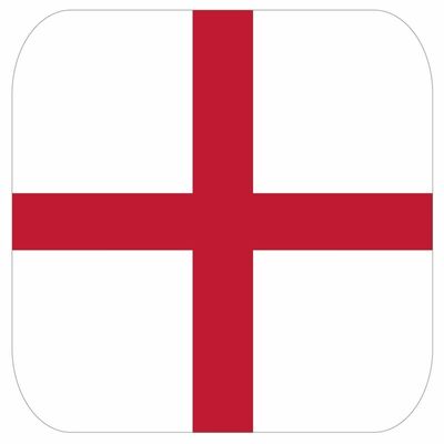 15x Bierviltjes Engelse vlag vierkant
