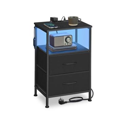 BELLAH Collectie - Nachtkastje met Laadstation en Instelbare Ledverlichting