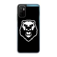 Angry Bear (black): Xiaomi Poco M3 Pro 5G Transparant Hoesje