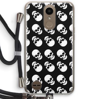 Musketon Skulls: LG K10 (2017) Transparant Hoesje met koord