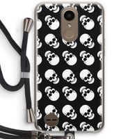 Musketon Skulls: LG K10 (2017) Transparant Hoesje met koord
