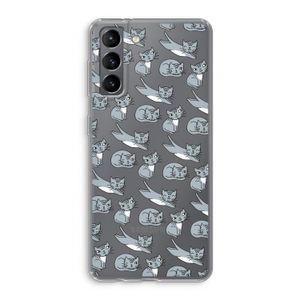 Poezen: Samsung Galaxy S21 Transparant Hoesje