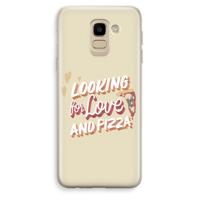 Pizza is the answer: Samsung Galaxy J6 (2018) Transparant Hoesje