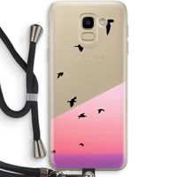 Fly away: Samsung Galaxy J6 (2018) Transparant Hoesje met koord