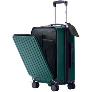 RYER Handbagage Koffer 36L - Dubbel TSA Slot - Extra sterke Rits met Voorvak