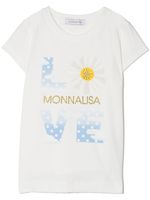 Monnalisa t-shirt à logo imprimé - Blanc - thumbnail