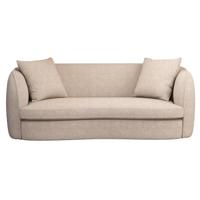 Leen Bakker - Bank Enzio 3,5-zits - Wales - Stof - Taupe - 97x215x75 Cm