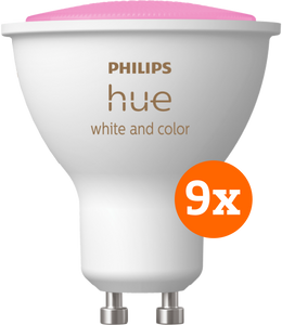 Philips Hue White and Color GU10 9-pack