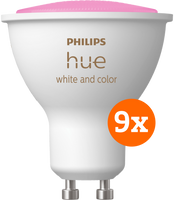 Philips Hue White and Color GU10 9-pack - thumbnail