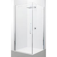 Novellini Young 2.0 G draaideur 79/81x200cm voor FG zijwand matchroom profiel helder glas y2g79-1b