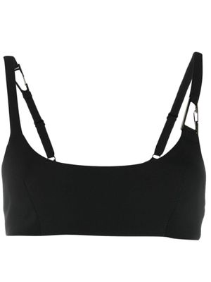 Patrizia Pepe haut crop à logo gravé - Noir Patrizia Pepe haut crop à logo gravé - Noir