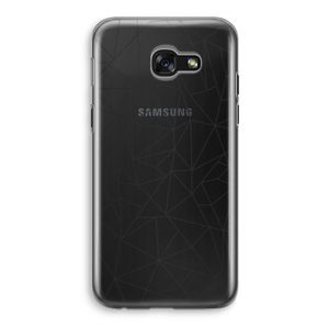 Geometrische lijnen zwart: Samsung Galaxy A5 (2017) Transparant Hoesje