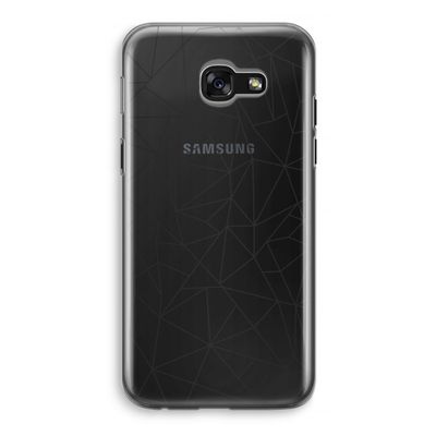 Geometrische lijnen zwart: Samsung Galaxy A5 (2017) Transparant Hoesje