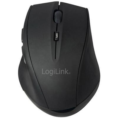 LogiLink ID0032A Muis Bluetooth Laser Zwart 5 Toetsen 1600 dpi Geïntegreerd scrollwiel