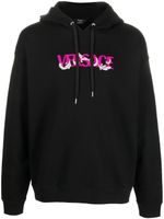 Versace hoodie à logo brodé - Noir - thumbnail