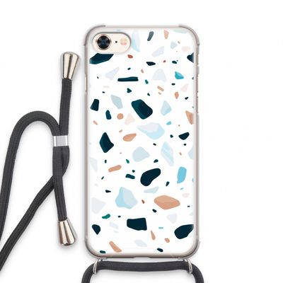Terrazzo N°13: iPhone 8 Transparant Hoesje met koord
