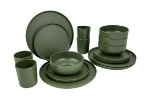 Bo-Camp Patom melamine serviesset - 16-delig - Groen