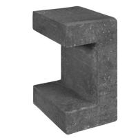 U-element zwart 15x20x30 cm - Gardenlux