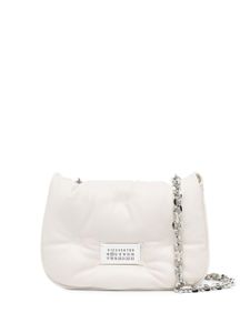 Maison Margiela petit sac porte épaule Glam Slam Flap - Blanc