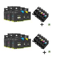 Inktmedia® - Geschikt AANBIEDING Canon pgi-520 en cli-521 serie10X MET CHIP - thumbnail