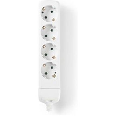 Nedis EXSO400F1WT power uitbreiding 4 AC-uitgang(en) Binnen Wit