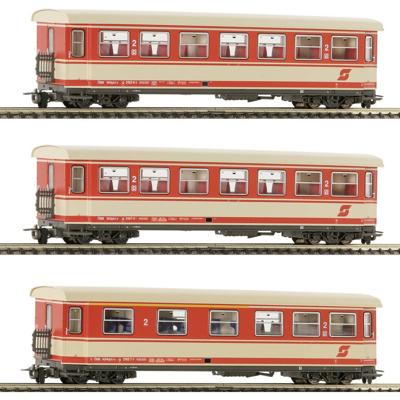 Roco 6240004 H0e set van 3 personenrijtuigen van de ÖBB