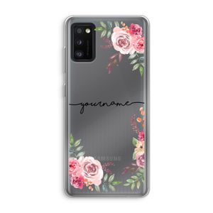 Rozen: Samsung Galaxy A41 Transparant Hoesje
