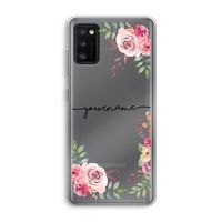Rozen: Samsung Galaxy A41 Transparant Hoesje