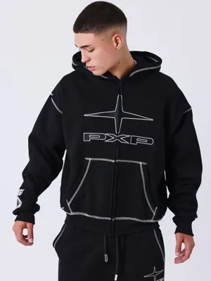Project X Paris UK Drip Full Zip Hoodie Zwart - Maat XXL - Kleur: Zwart | Soccerfanshop