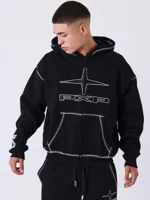 Project X Paris UK Drip Full Zip Hoodie Zwart - Maat S - Kleur: Zwart | Soccerfanshop
