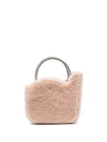 Le Silla mini sac à main Ivy en peau lainée - Rose