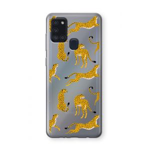 Luipaard: Samsung Galaxy A21s Transparant Hoesje