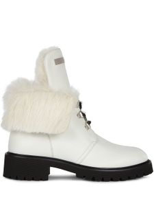 Giuseppe Zanotti bottines Phillis lacées - Blanc