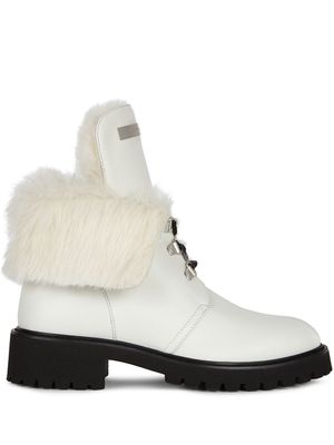 Giuseppe Zanotti bottines Phillis lacées - Blanc