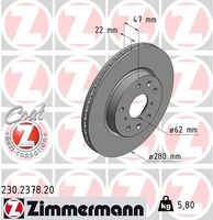 Remschijf Coat Z 230237820