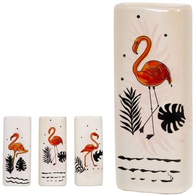 Radiator Bak Luchtbevochtiger / Waterverdamper Rechthoekig Flamingo Print 18 Cm - Luchtbevochters Radiator Bak Luchtbevochtiger / Waterverdamper Rechthoekig Flamingo Print 18 Cm - Luchtbevochters